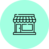 Recycling center icon